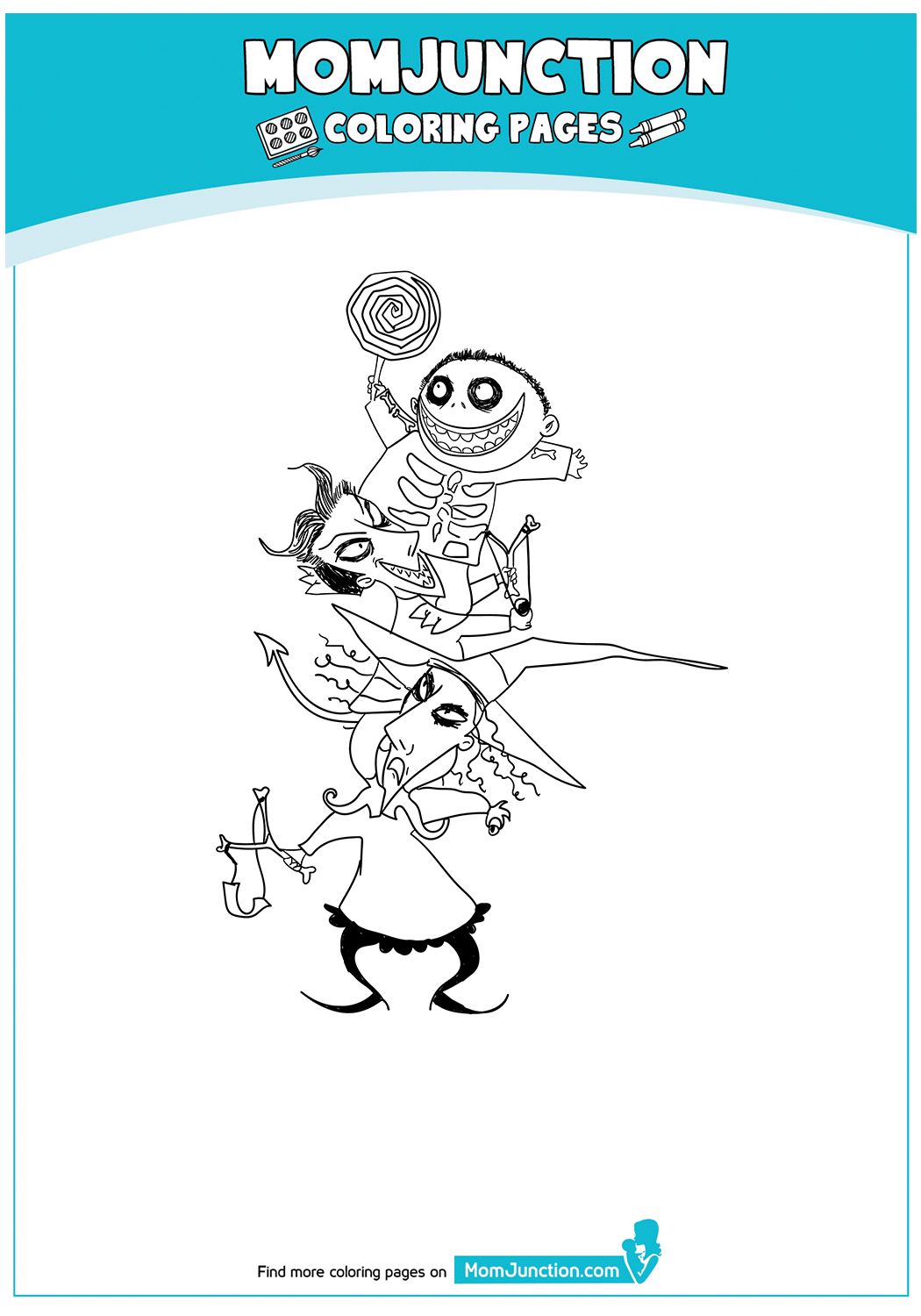 80 Printable Disney Coloring Pages Nightmare Before Christmas 8