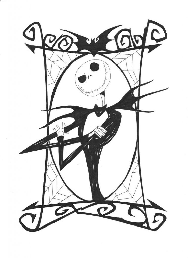 80 Printable Disney Coloring Pages Nightmare Before Christmas 9