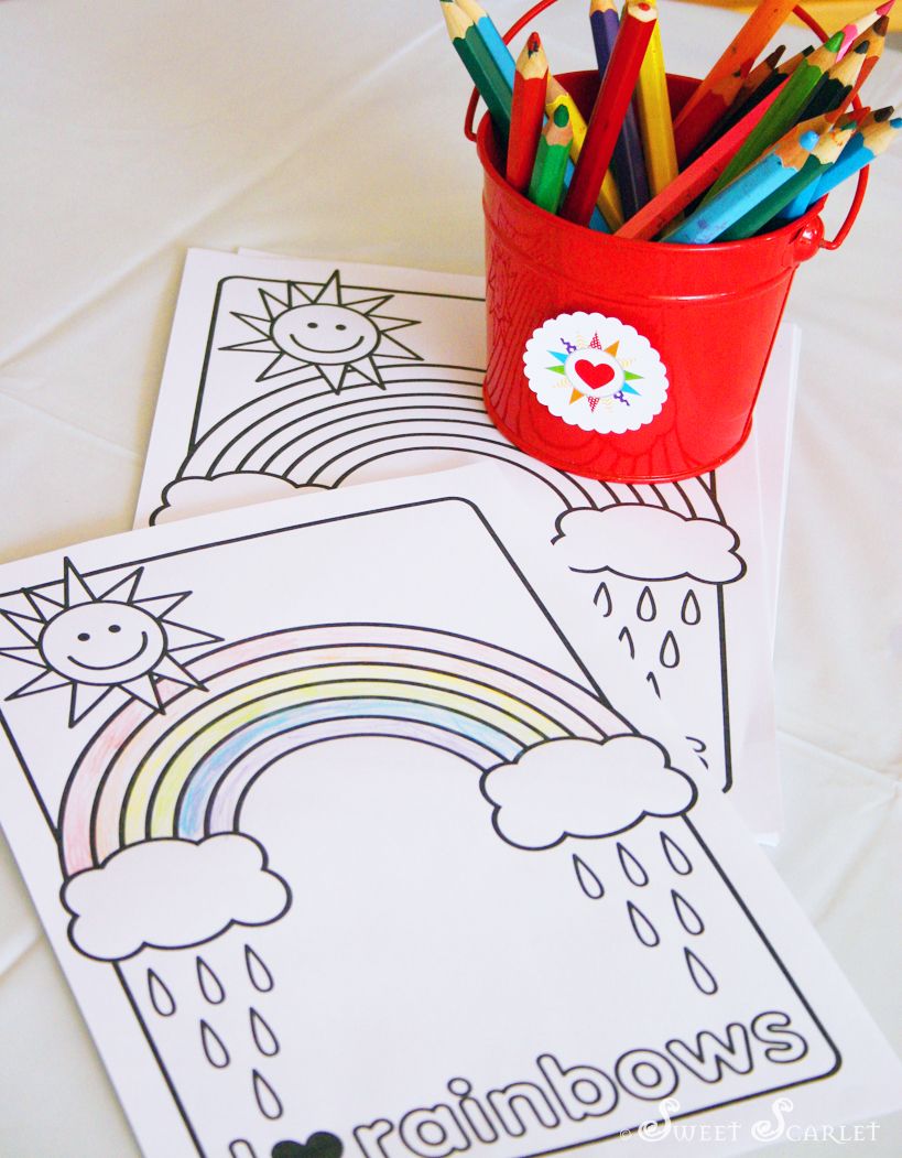 80 Printable Eat The Rainbow Coloring Pages 87