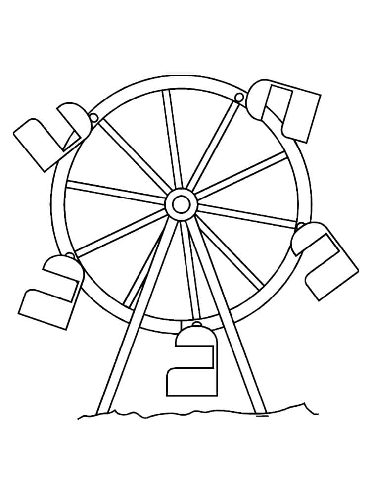 80 Printable Ferris Wheel Coloring Pages 2