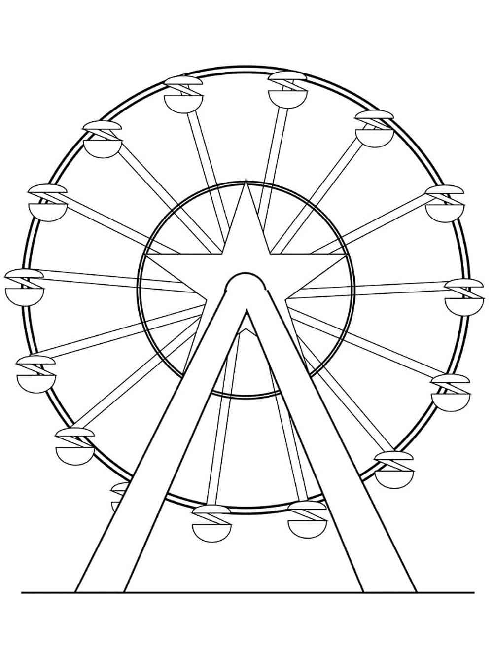 80 Printable Ferris Wheel Coloring Pages 5