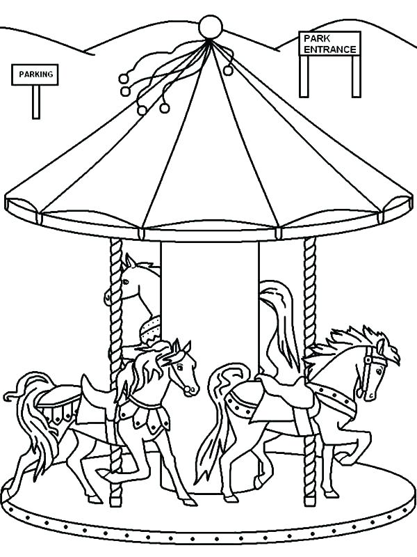 80 Printable Ferris Wheel Coloring Pages 8