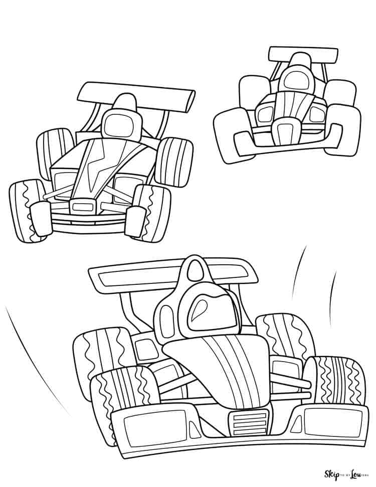 80 Printable Race Car Coloring Pages Formula 1 32