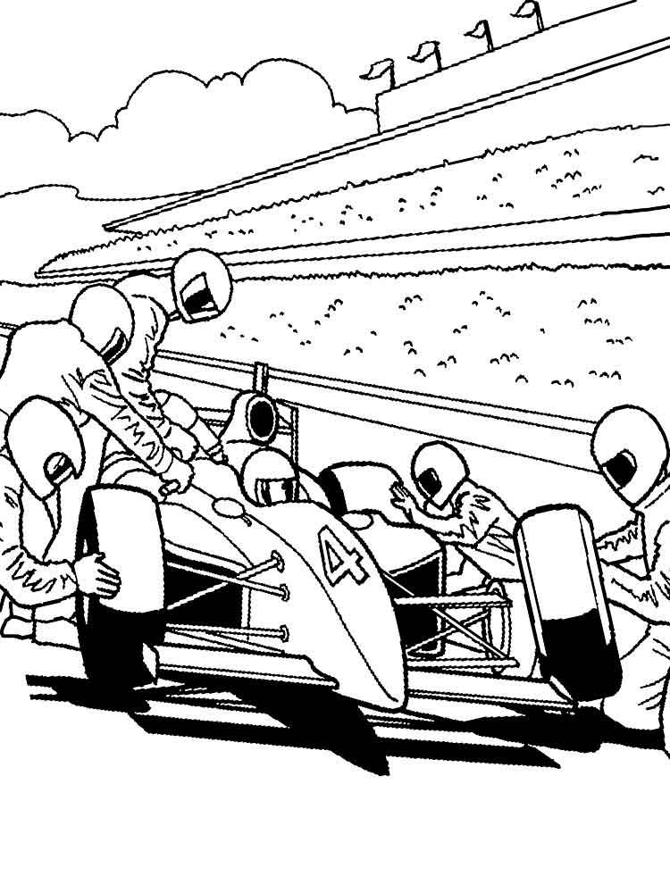 80 Printable Race Car Coloring Pages Formula 1 37