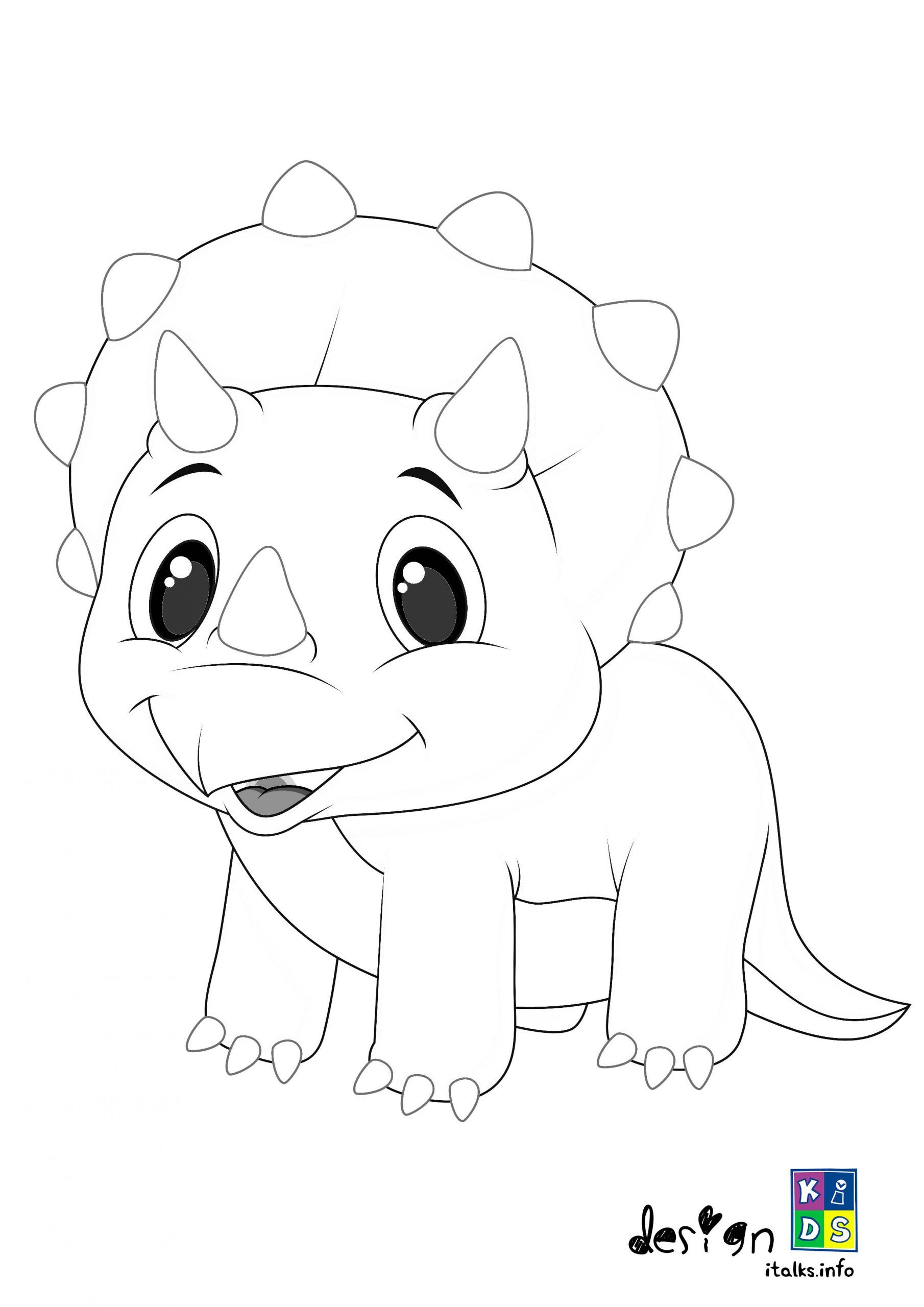 80 Printable Triceratops Coloring Pages For Kids 44