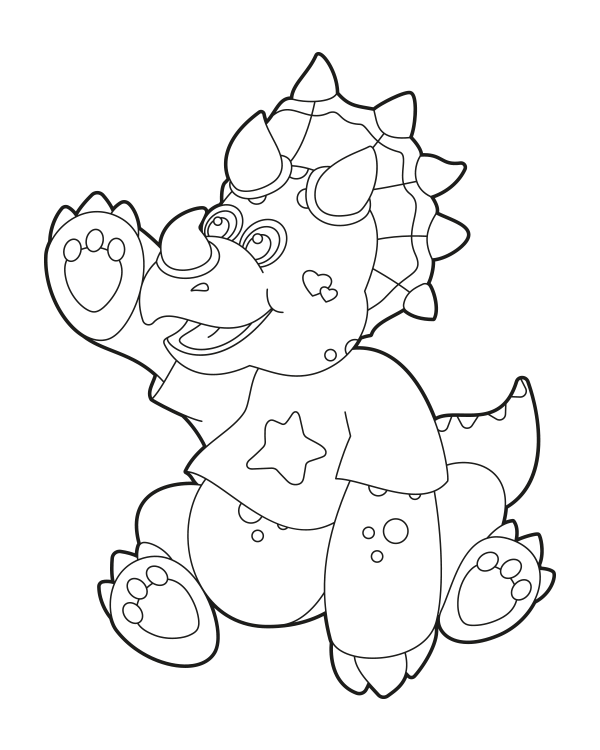 80 Printable Triceratops Coloring Pages For Kids 47