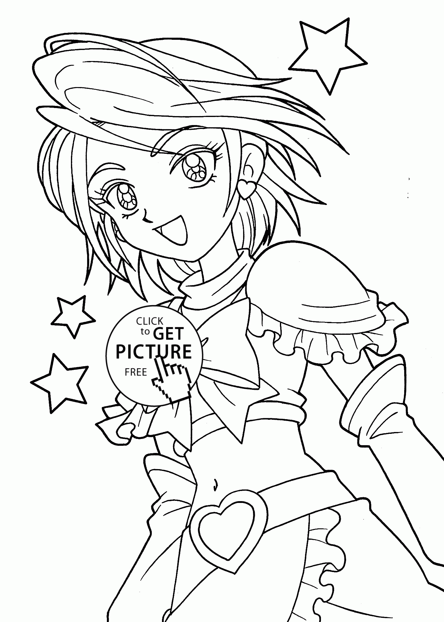 90 Anime Coloring Pages Trio 21