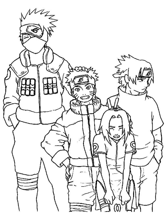 90 Anime Coloring Pages Trio 23