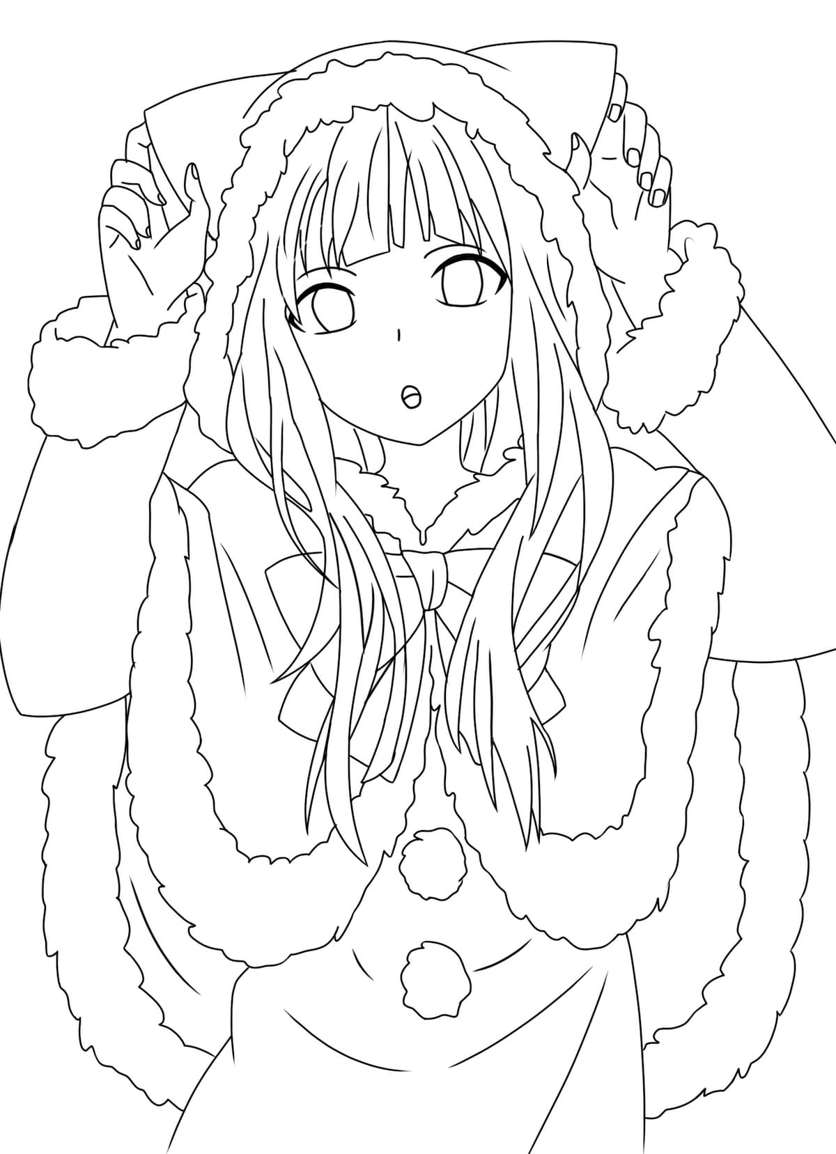 90 Anime Coloring Pages Trio 27