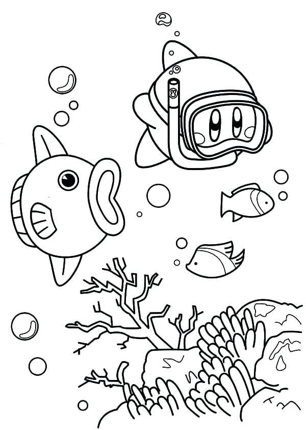 90 Coloring Pages Aesthetic Kirby 65