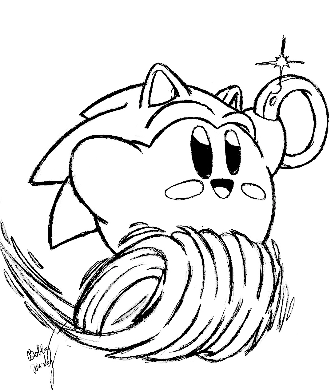 90 Coloring Pages Aesthetic Kirby 67