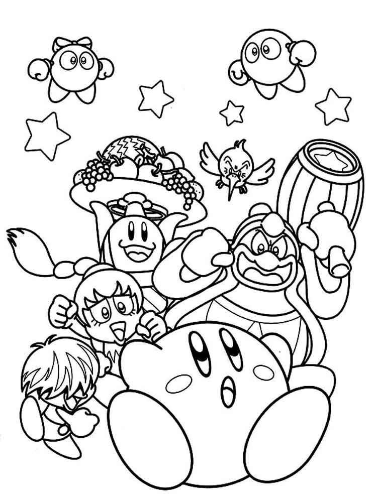 90 Coloring Pages Aesthetic Kirby 72