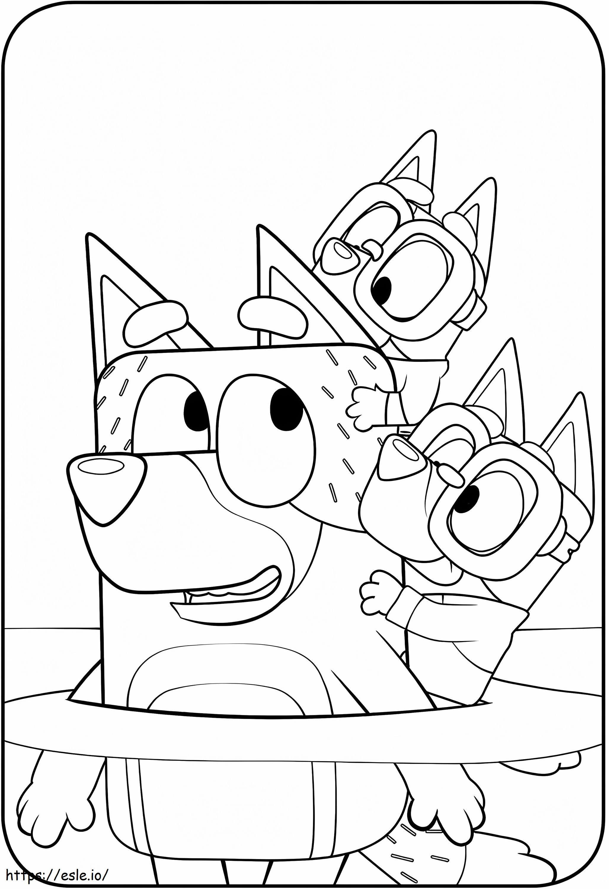 90 Printable Bluey Coloring Pages Party 82