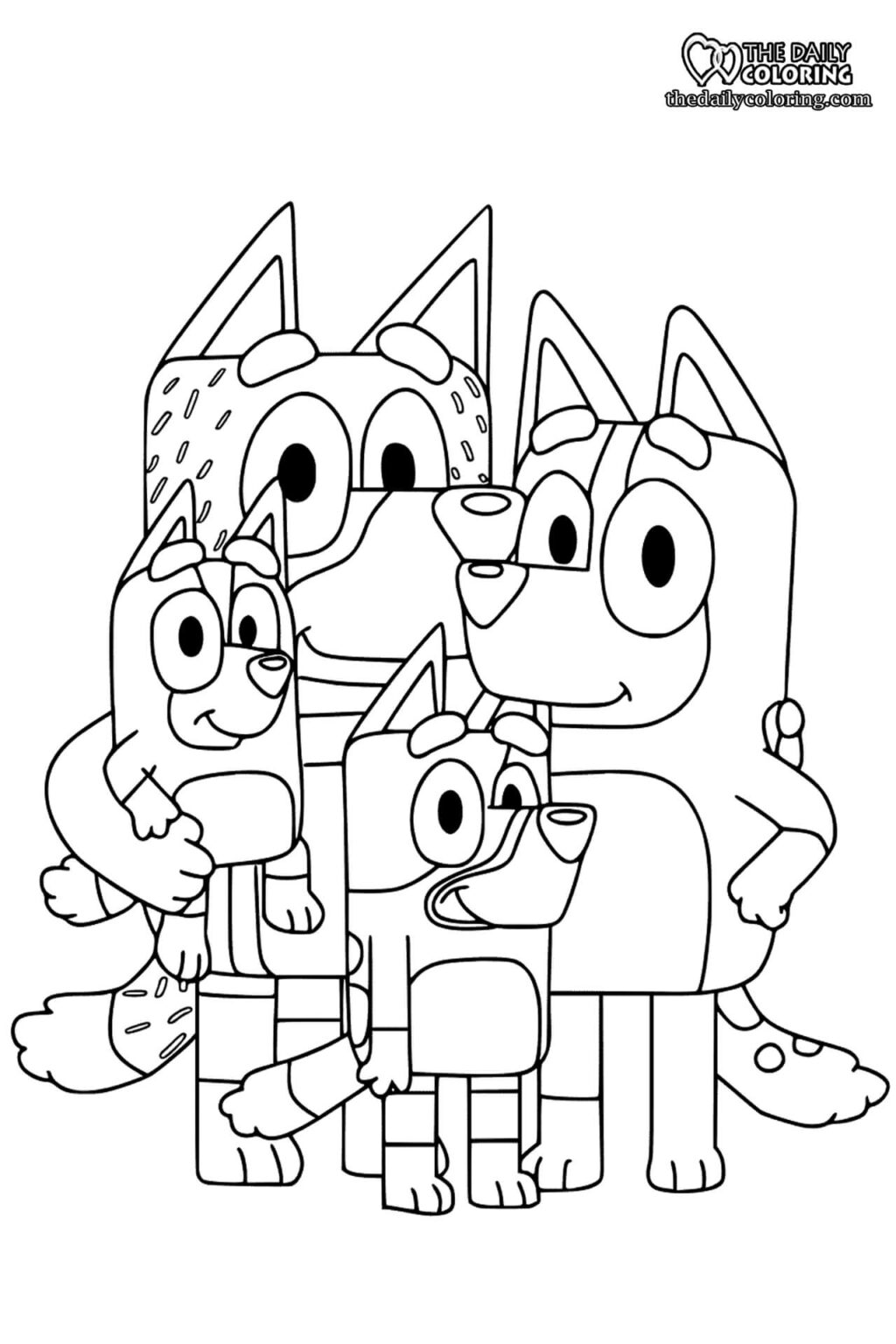 90 Printable Bluey Coloring Pages Party 85