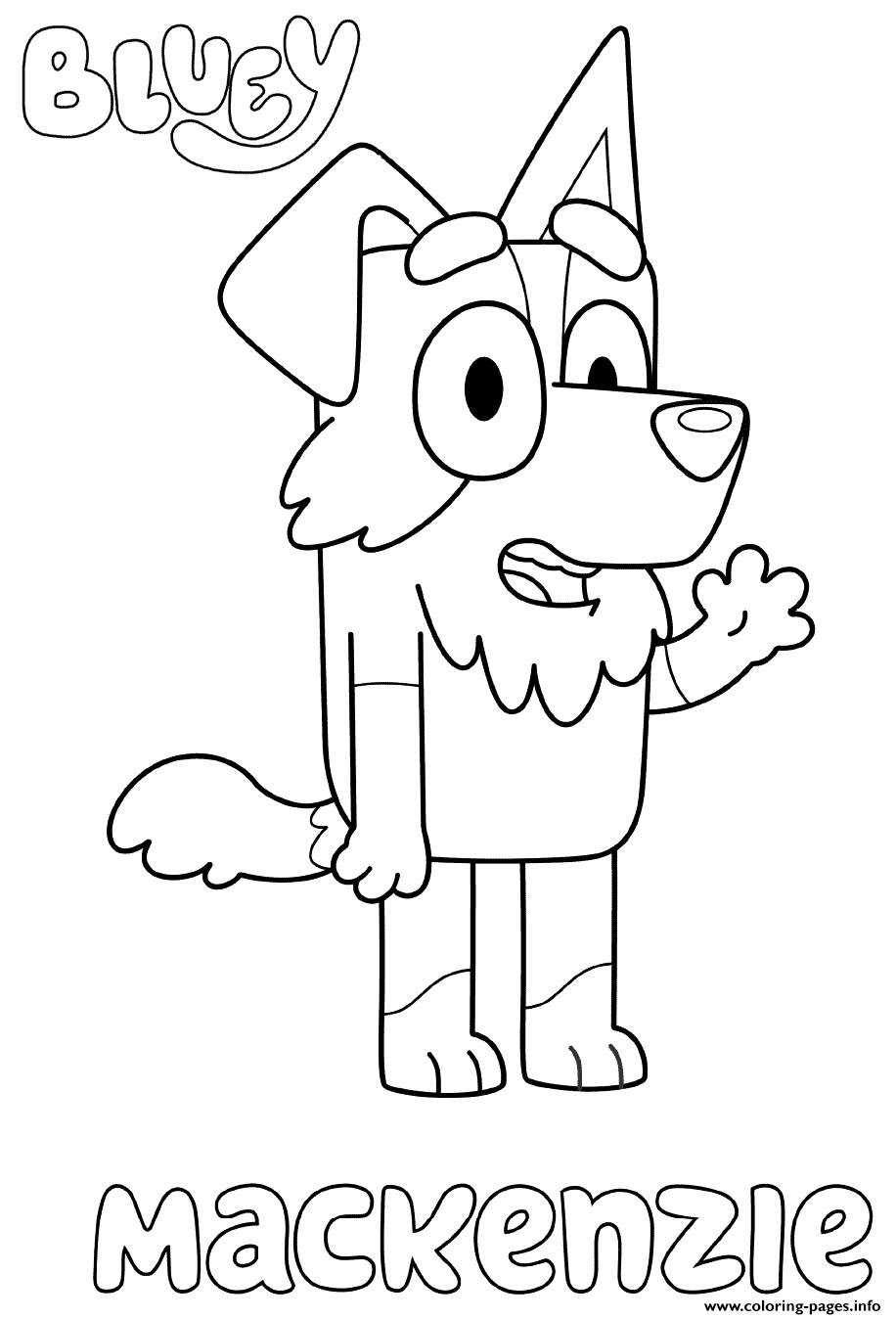 90 Printable Bluey Coloring Pages Party 89