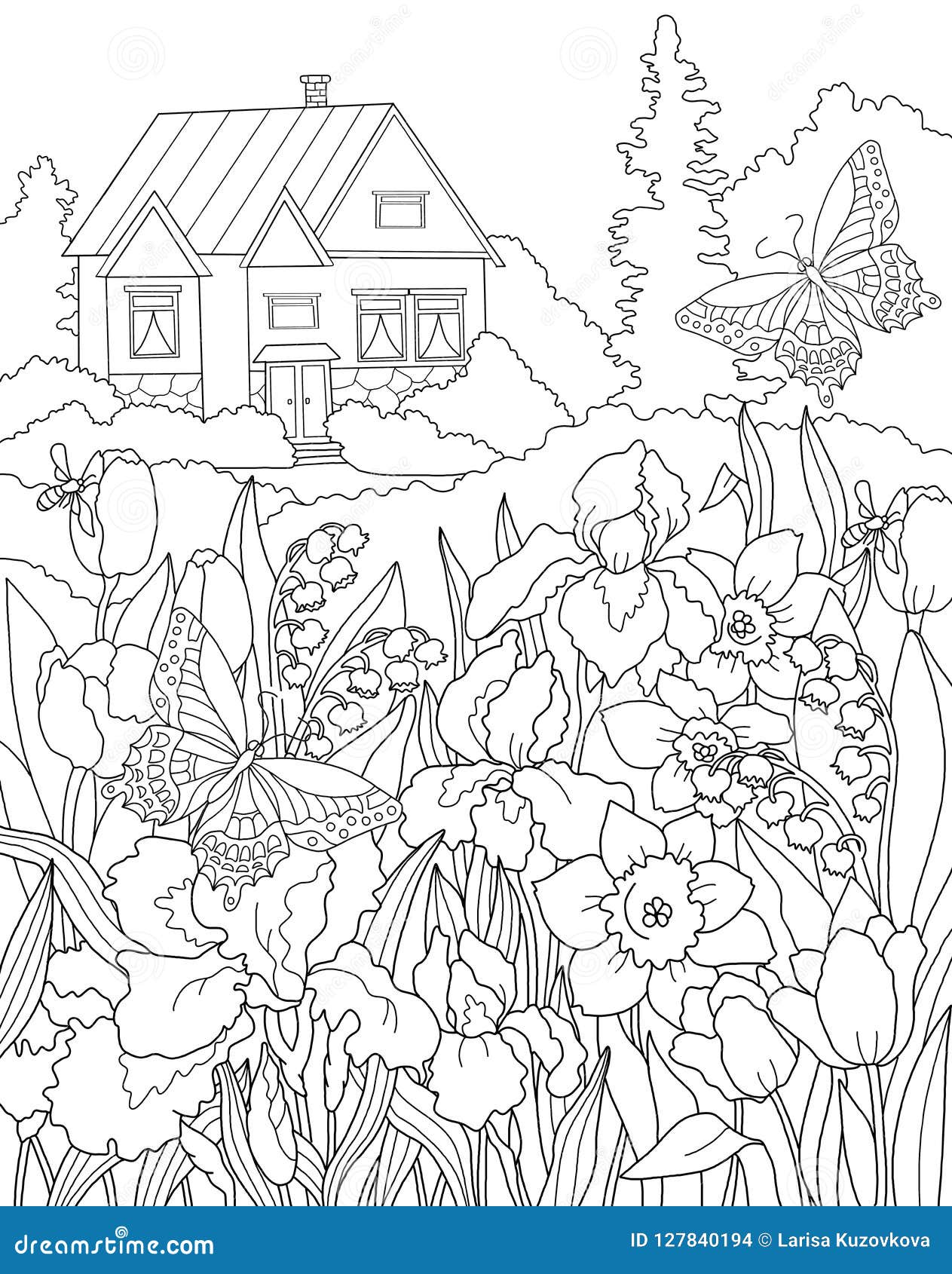 90 Printable Garden Party Coloring Pages 61