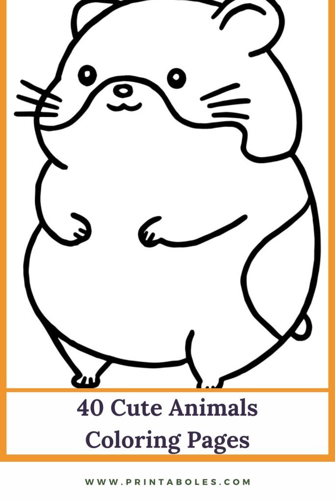 90 Printable Kawaii Cute Animal Coloring Pages 93