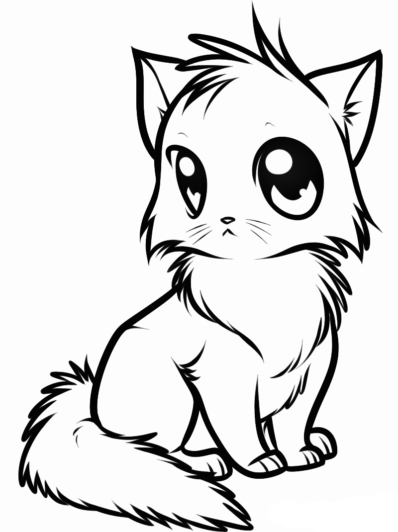 90 Printable Kawaii Cute Animal Coloring Pages 96