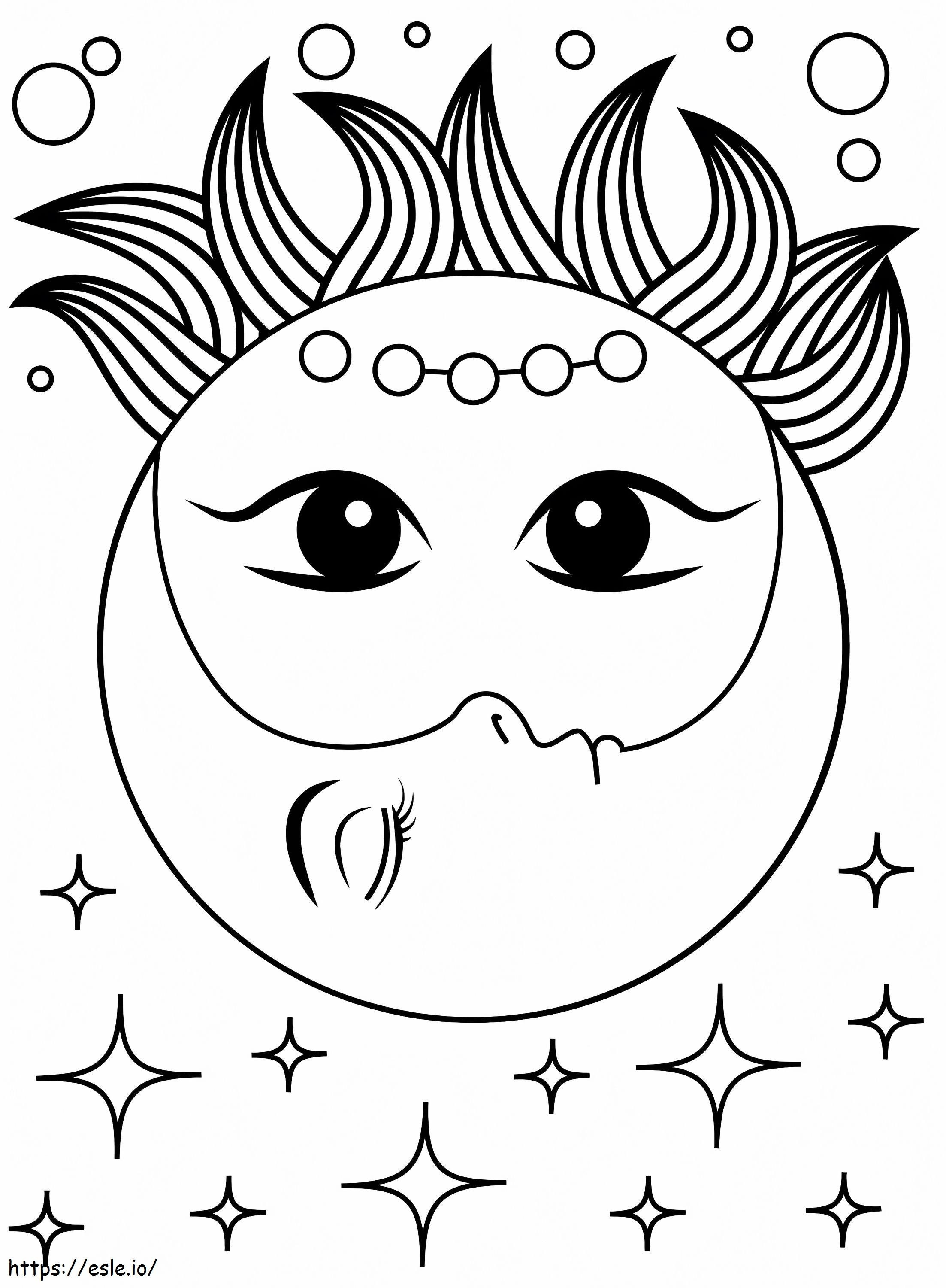 90 Printable Mandala Coloring Pages Sun And Moon 56