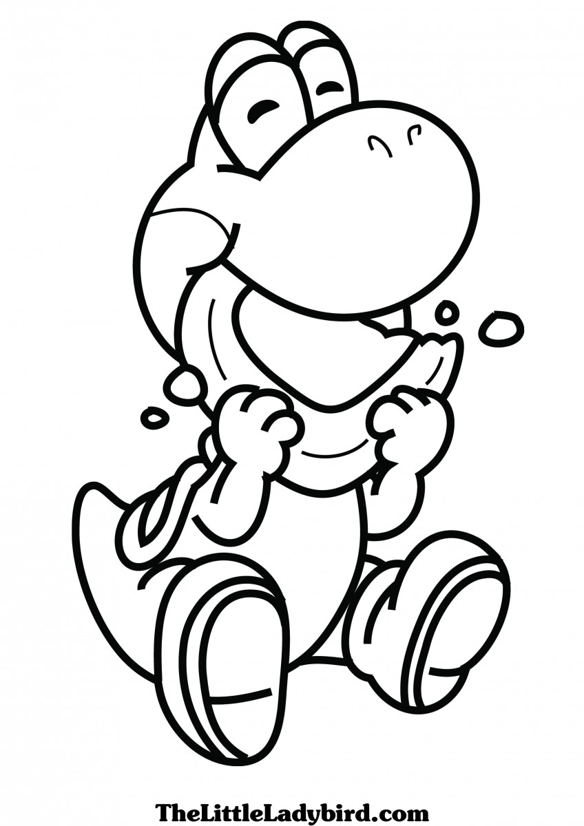 90 Printable Mario And Yoshi Coloring Pages 14