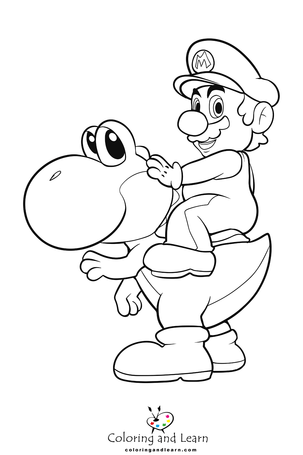 90 Printable Mario And Yoshi Coloring Pages 18