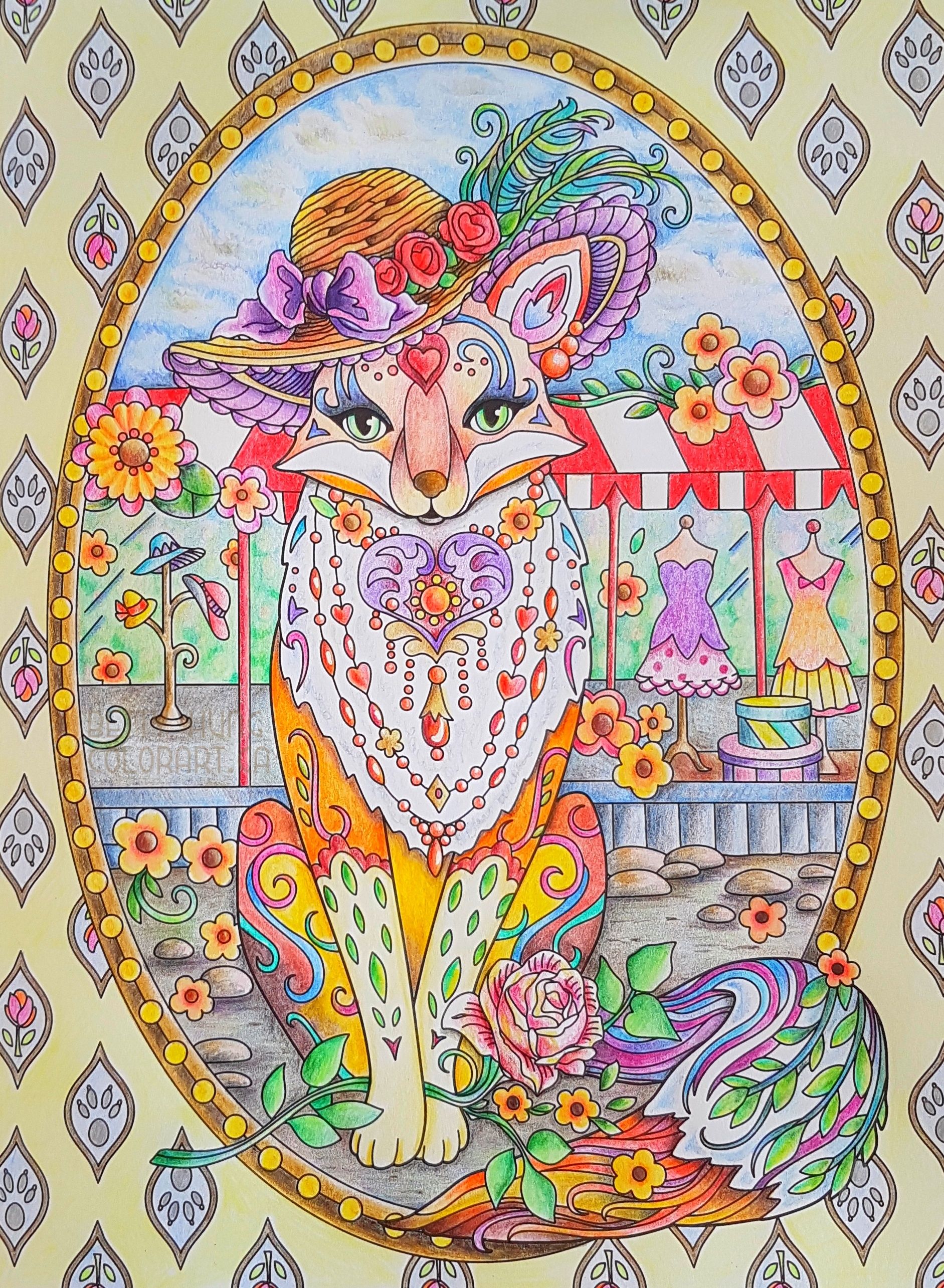 90 Printable Marjorie Sarnat Coloring Pages Finished Cat 29