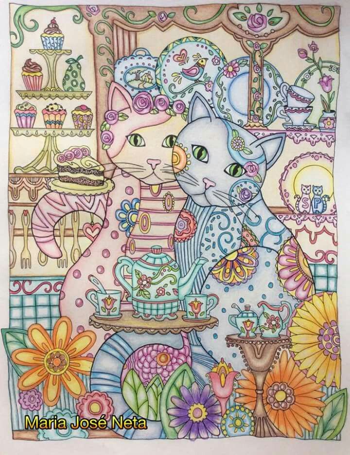 90 Printable Marjorie Sarnat Coloring Pages Finished Cat 34