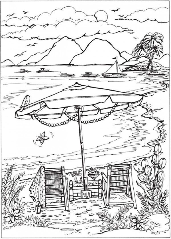 90 Printable Seaside Town Coloring Pages 71