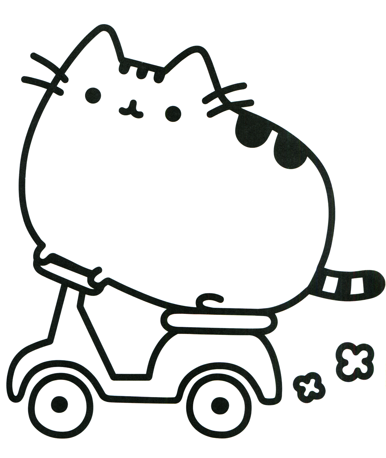 90 Pusheen Coloring Pages Kawaii 47