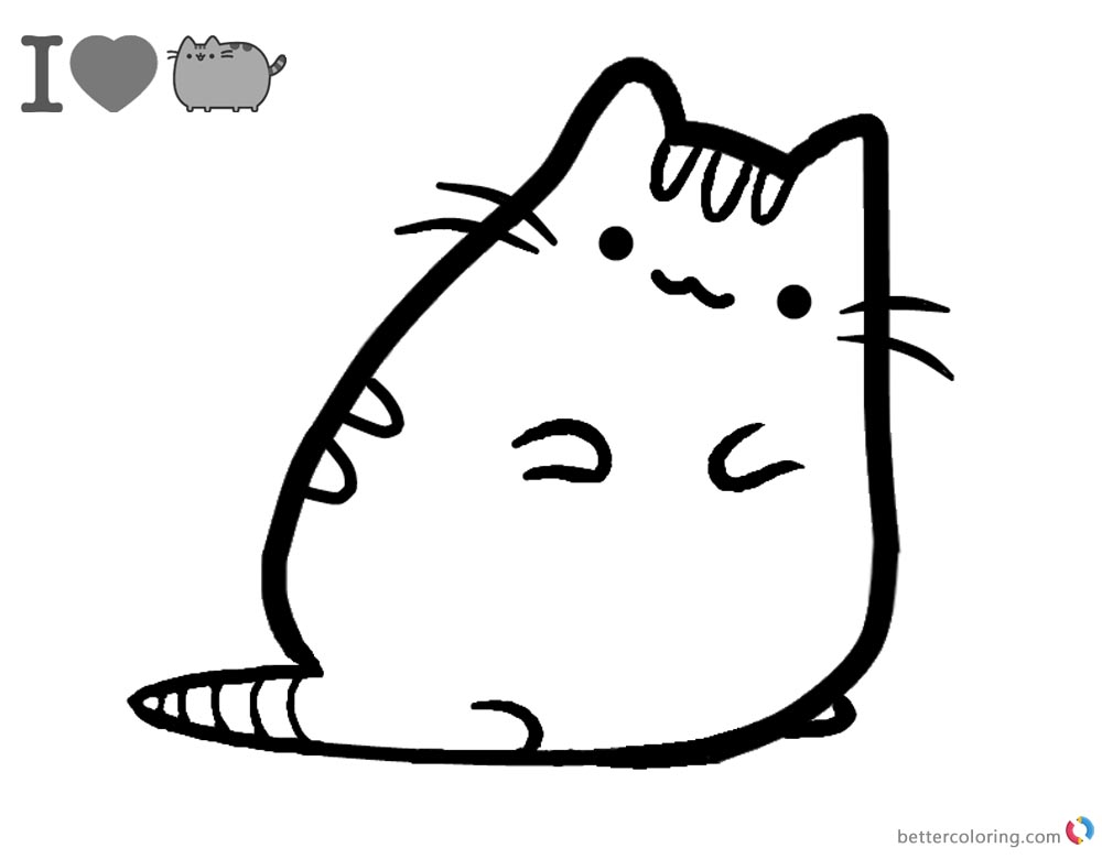 90 Pusheen Coloring Pages Kawaii 51