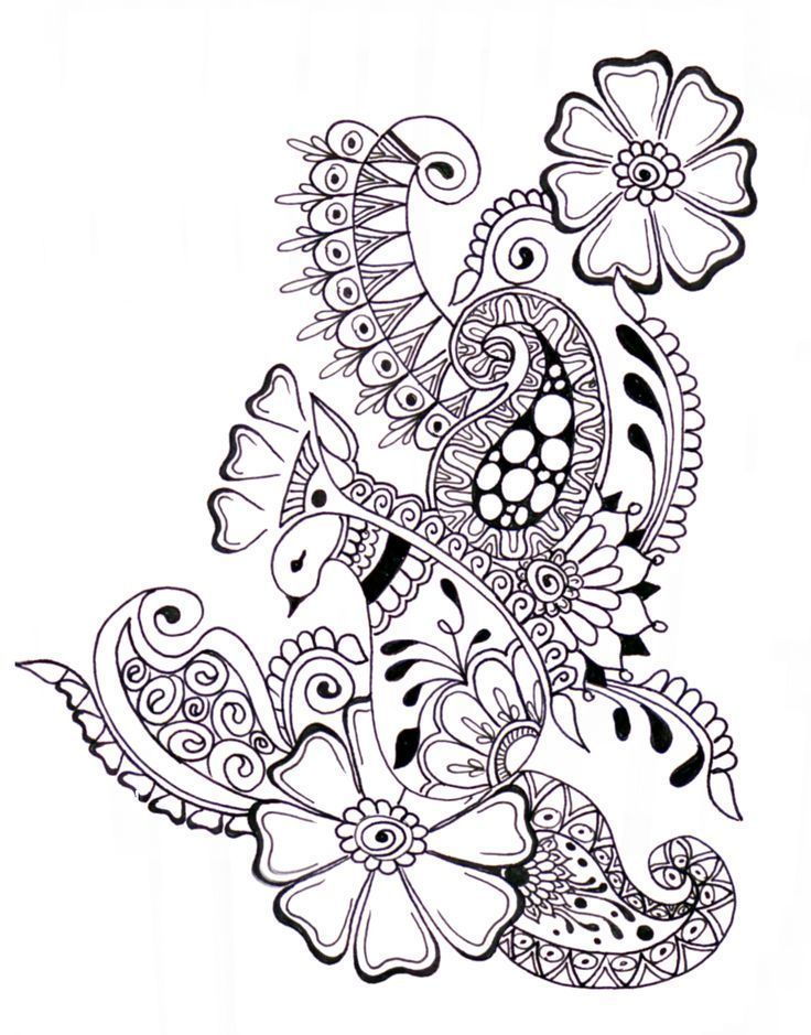 90 Zentangle Mandala Coloring Pages 46