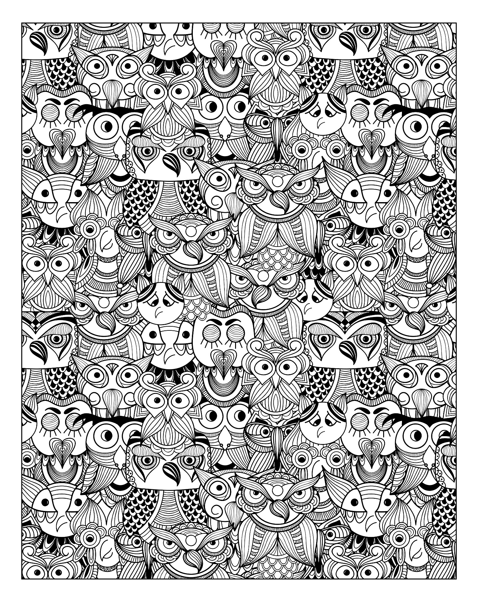 Get 85 Animal Coloring Pages For Adults Printable Ideas 18