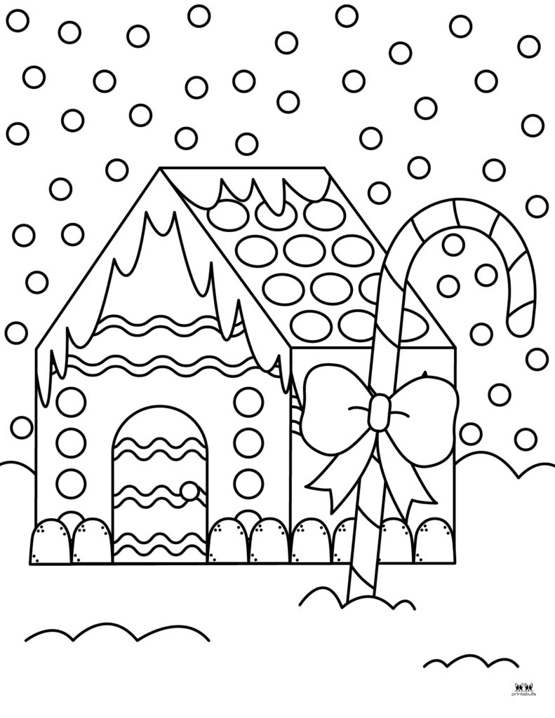 Get 85 Printable Gingerbread House Coloring Pages Ideas 32