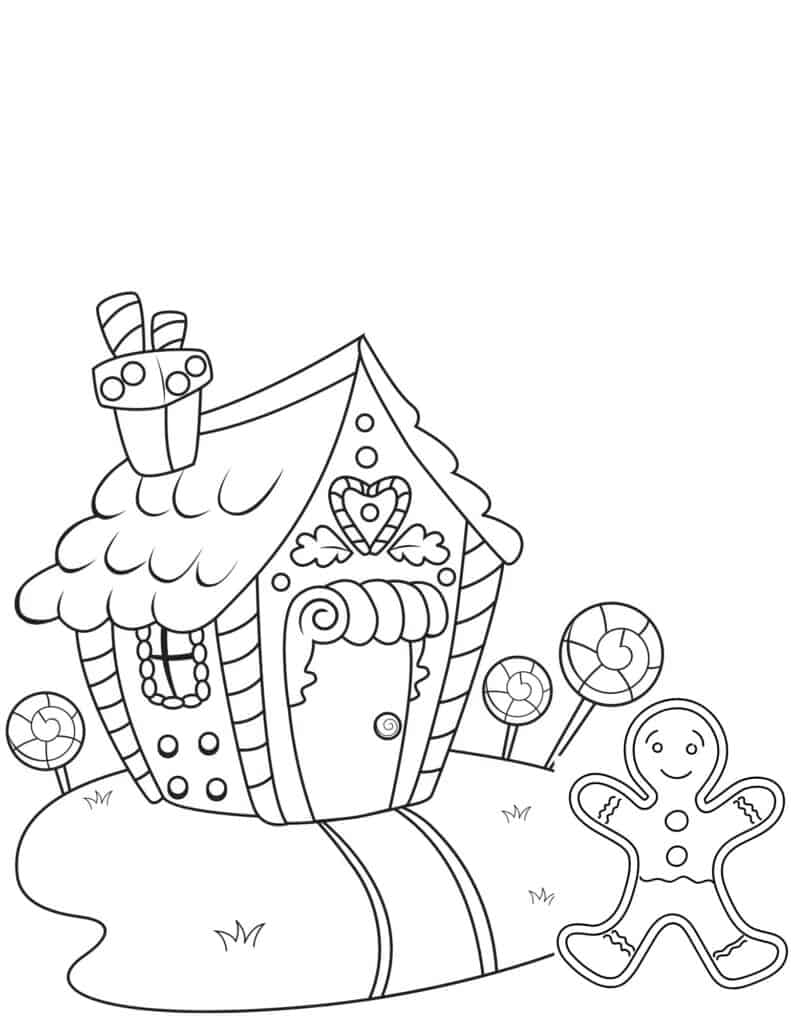 Get 85 Printable Gingerbread House Coloring Pages Ideas 33