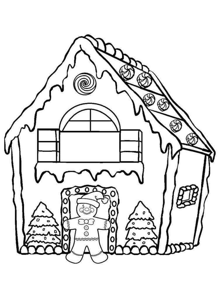 Get 85 Printable Gingerbread House Coloring Pages Ideas 34