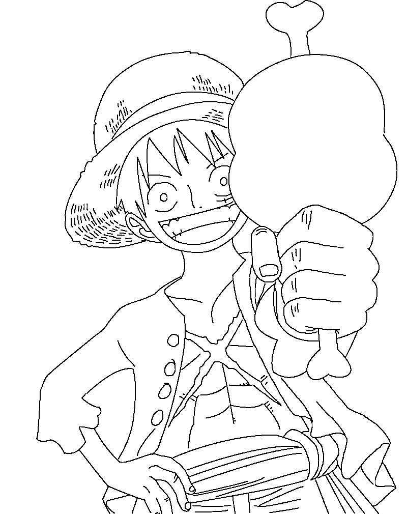 35 Printable Luffy Coloring Pages 17