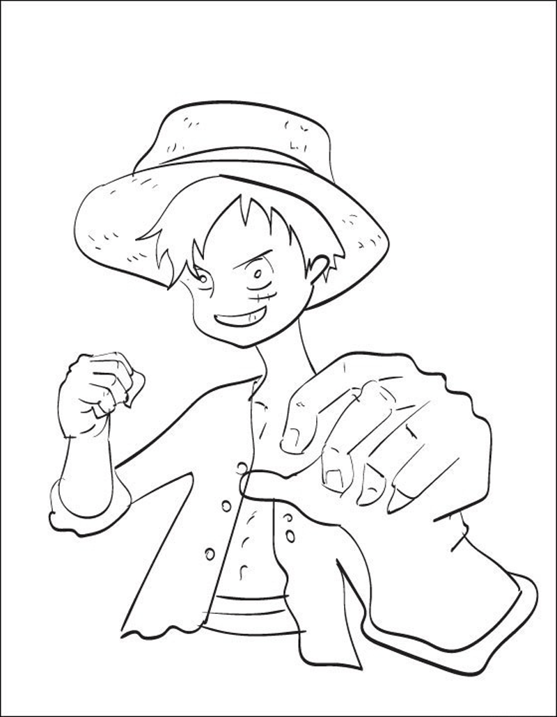 35 Printable Luffy Coloring Pages 20