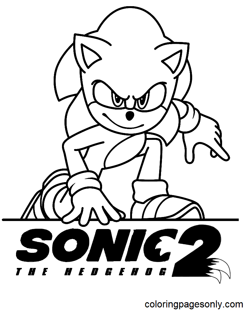 35 Printable Red Sonic Coloring Pages 17