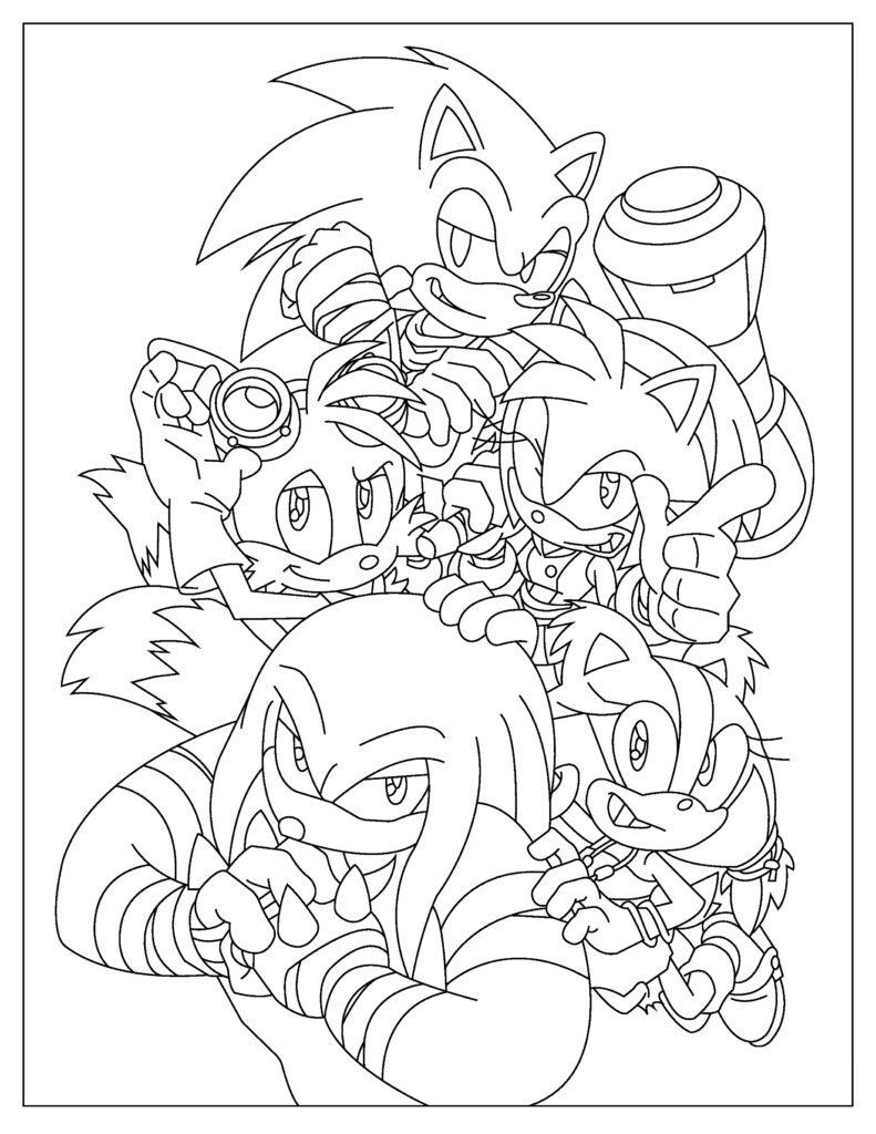 35 Printable Red Sonic Coloring Pages 18