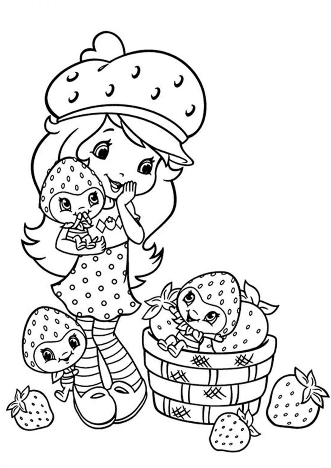 Save 60 Strawberry Shortcake Summer Coloring Pages Ideas 60